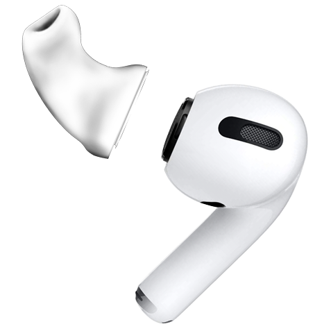 Ohrstöpsel für AirPods Pro Ohrstöpsel kompatibel mit AirPods 3 Weiß 2019 Ersatz für weiche Ohrhörer rutschfeste Silikon-Ohrstöpsel ein Paar