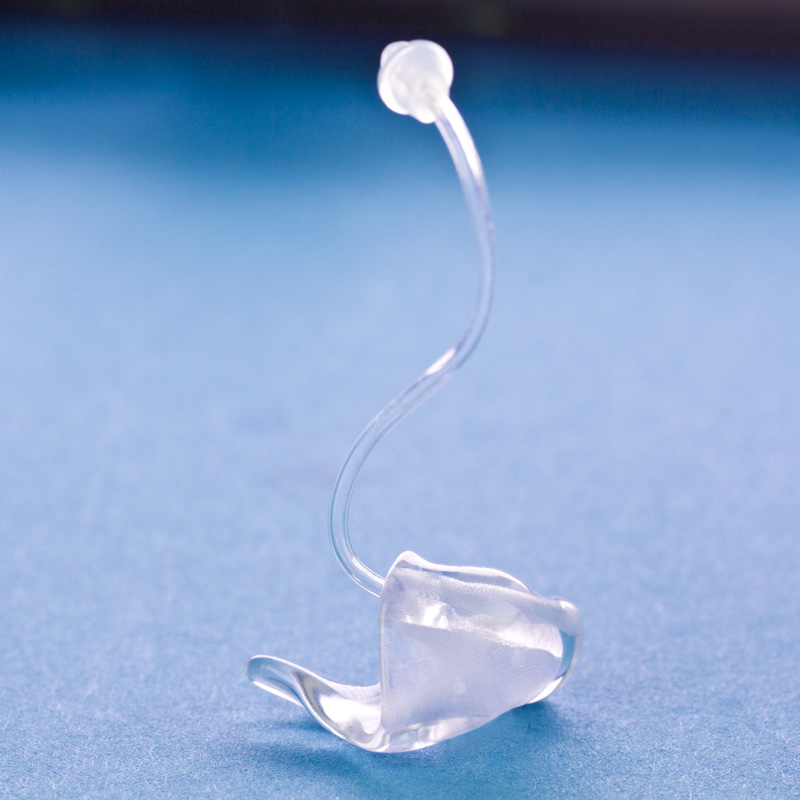 Otoplastiken für Mirco-Schläuche (Slim-Tube) in Acryl transparent